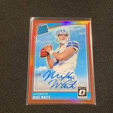 2018 Optic Mike White Rated Rookie Red Prizm RC Auto 24/50 Autograph Jets QB