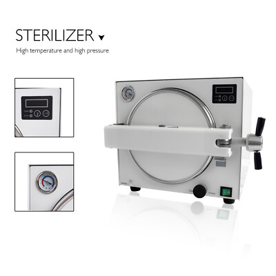 18L Dental Medical Autoclave Vacuum Steam Sterilizer Disinfection Cabine E218 CE