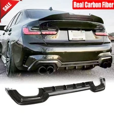 For BMW 3 Series G20 G28 M-SPORT 2019-2022 Real Carbon Rear Bumper Diffuser Lip