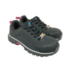 Nautilus Women's Lace-Up Sparks Alum. Toe Safety Work Shoes N2050 Black Size 5M