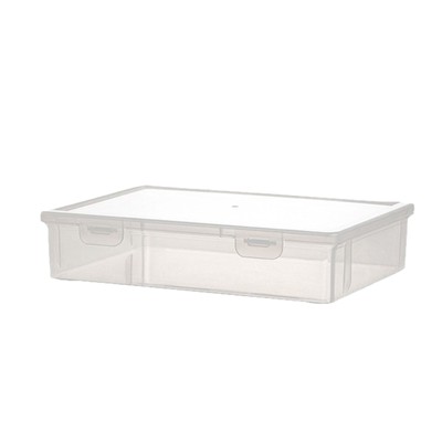 Plastic Paper Organizer Transparent Storage Document Case A4 Durable File Folder