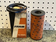 Vintage Fram Oil Filter Cartridge C-820 Pl W Box Rubber Gasket Nos
