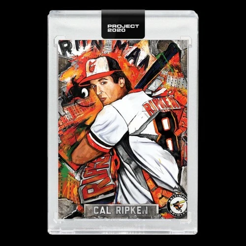 Topps PROJECT 2020 Card 205 - 1982 Cal Ripken Jr by Andrew Thiele (w/Box)IN HAND