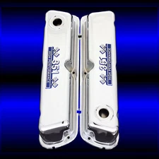 Chrome small block valve covers with 351 emblem for Ford 351 Windsor