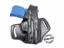 OWB Thumb Break Leather Belt Holster fits  S&W M&P9 Shield M2.0 EZ