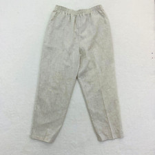 Briggs Women Pearl Color Elastic Waist Solid Pull-On Pant Size 16 Made in USA