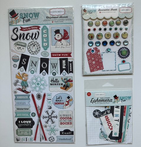 Carta Bella 12 x 12 Scrapbook Kit-Variations-Practically Perfect, Snow Fun, More - Picture 41 of 42