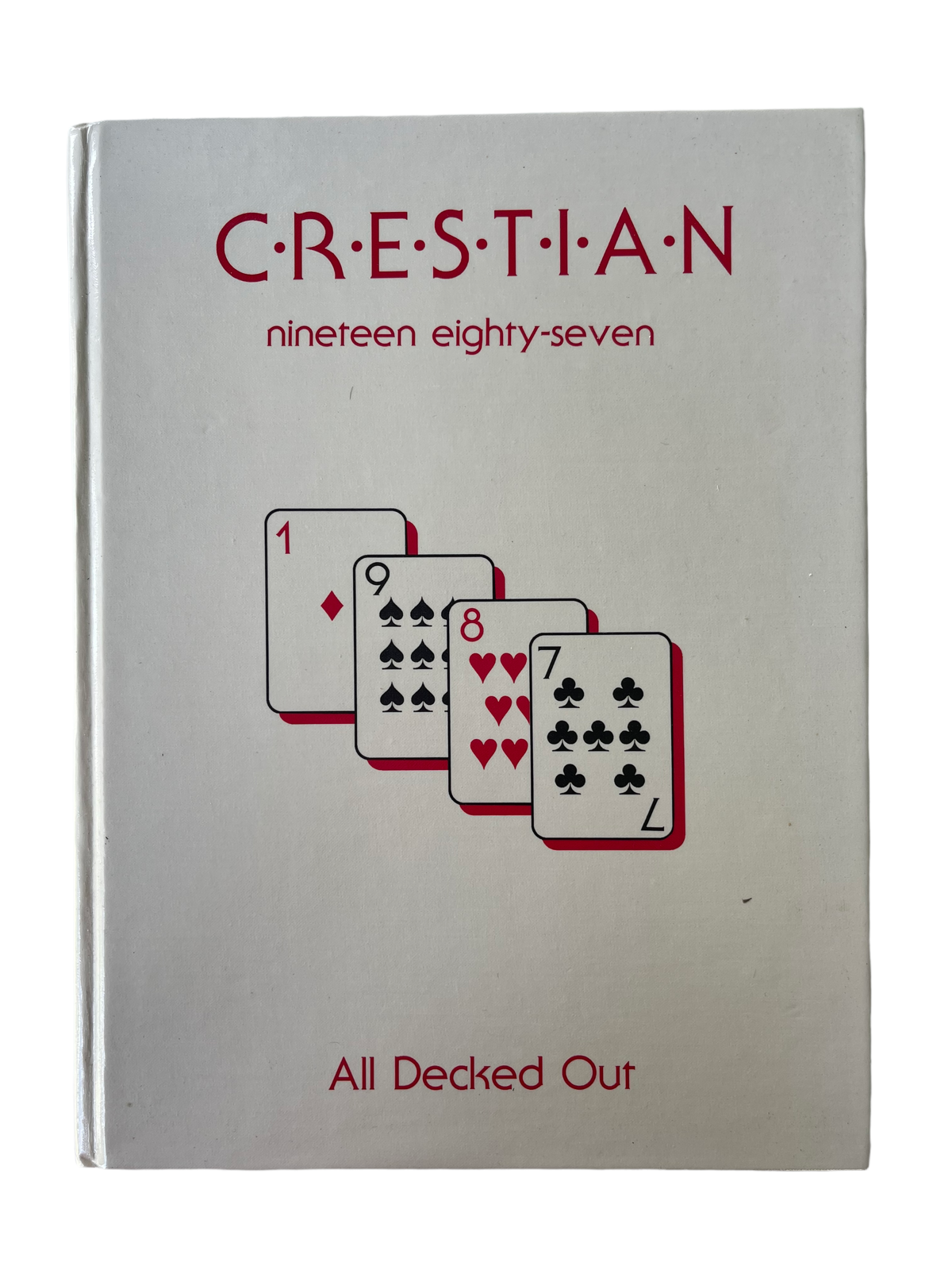 1987 Pine Crest High School Yearbook No Interior Writing, Jr Yr