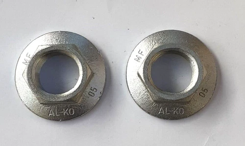 Pair of Genuine ALKO 32mm (M24) One Shot Flanged Hub Nuts for 1637/2051 Drums