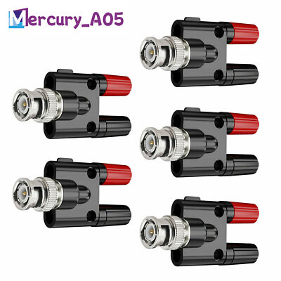 BNC-Stecker auf Dual 4mm Bananenbuchse Buchse Binding Post Adapter Stecker