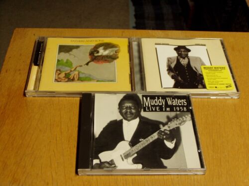 muddy waters lot/3 cds Live In 1958-Import, Fathers and Sons,Hard Again - Picture 1 of 2