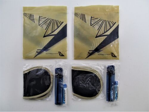South African Airways Amenity Kit 2 Packs Mask Toothbrush Aerodent Toothpaste - Picture 1 of 4