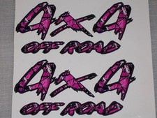 DARK Pink Girl Camo 4X4 OFF ROAD BED SIDE Decals FIT F150 F250 Ram Chevy Muddy