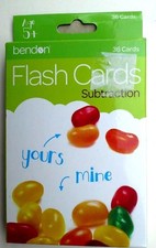 Bendon Subtraction Mathematics Flash Cards Age 5 NEW