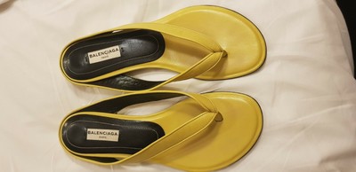 BALENCIAGA LEATHER SLIPPERS WOMEN 38 | eBay