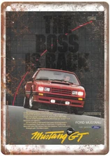 Vintage 1982 Ford Mustang GT 2 Ad Retro Look Metal Sign A8853