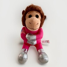 The Petting Zoo NASA SPACE MONKEY Plush 9" Pink Astronaut Outfit Stuffed Toy