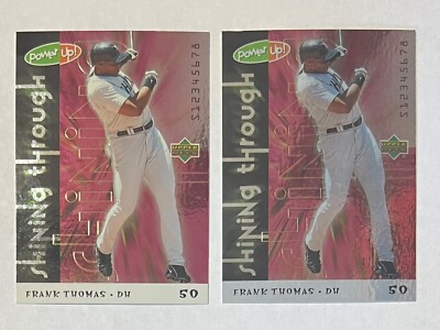 2 Different Frank Thomas 2004 Upper Deck POWER UP SHINING THROUGH Card #ST-58