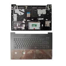 Palmrest w/Backlit Keyboard Fingerprint for HP Envy 17-CG US-Int Wood-grain