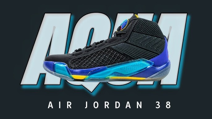 Nike Air Jordan 38 XXXVIII Aqua Blue Black DZ3356-001 Men's Nike Air Jordan 38 XXXVIII Aqua Blue Black DZ3356-001 Men's