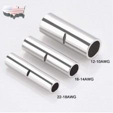 50x Bare Copper Wire Splice Butt Connectors Terminals Ferrule Crimp 22-10AWG