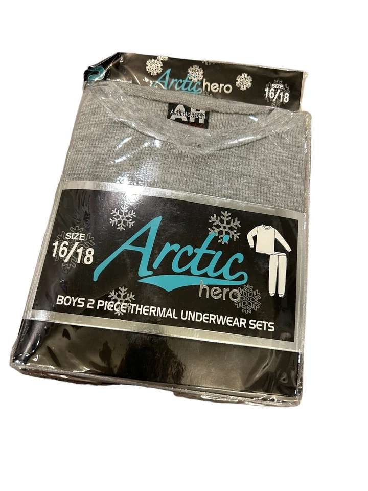 Conjunto de ropa interior térmica Arctic Hero para niños Top tejido gofre y conjuntos largos John 16/18 Foto 2 de 4