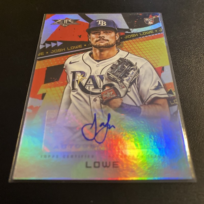 2022 Topps Fire - Fire Autographs Josh Lowe #FA-JL (AU, RC)