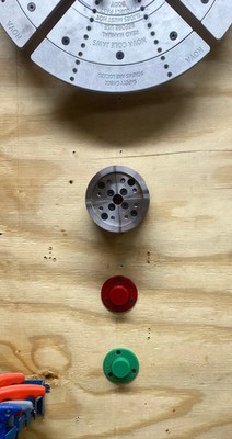 Chuck Mount | Multiple Thread Sizes Available | 3D Printed Lathe Chuck Mount
