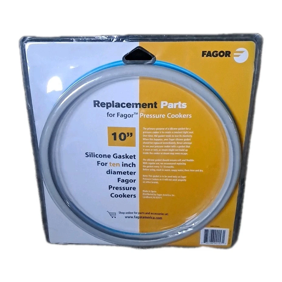 Fagor Pressure Cooker Genuine Replacement Gasket Silicone 10 Inch Diameter
Opens in a new window or