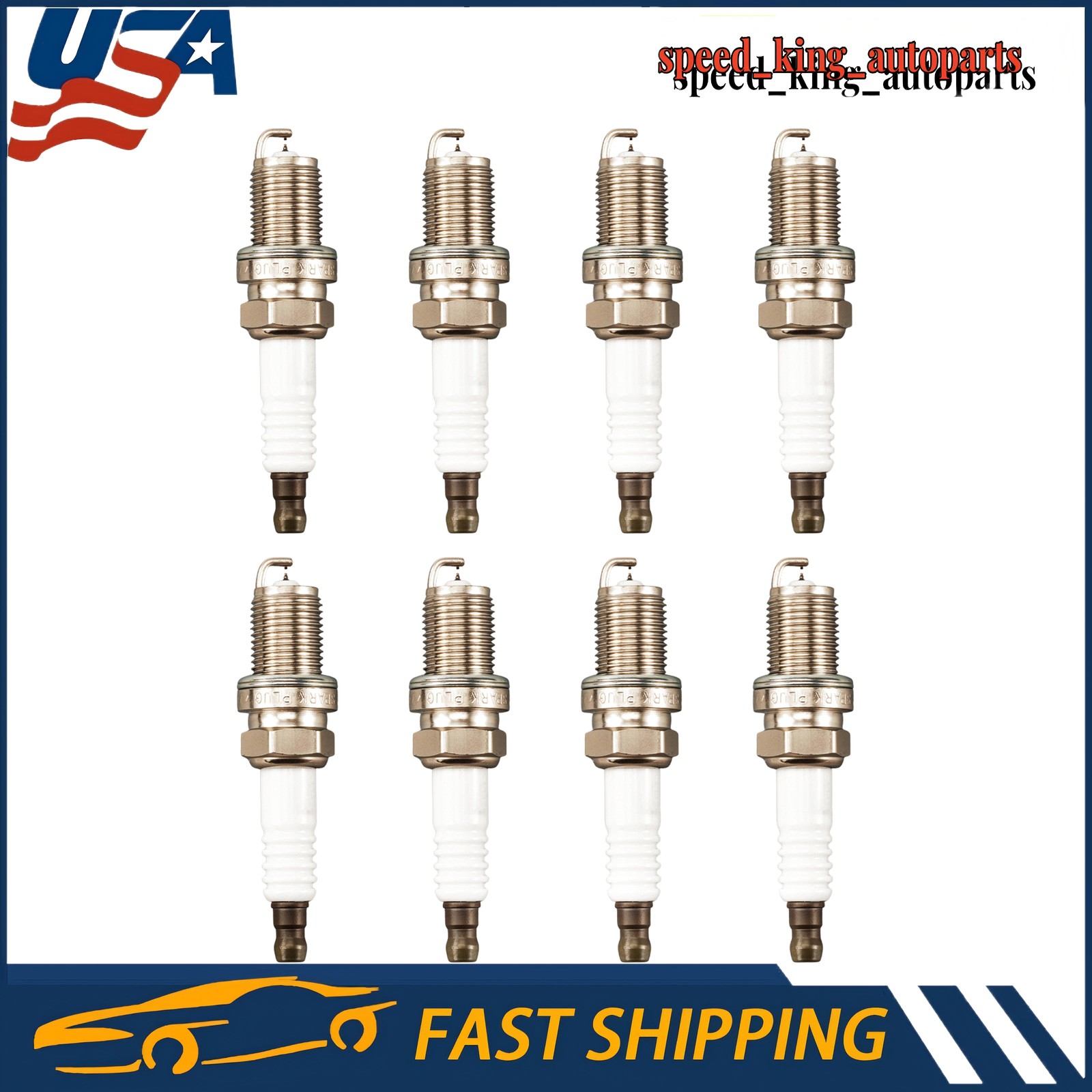 Spark Plug 7092 Fits Toyota Camry 1997-2001 2002-2006 2007-2011 2.4L Set of 8