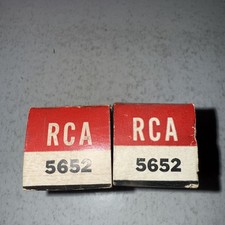 Pair Of 5652 - RCA Vacuum Tubes NOS