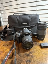 Canon EOS Rebel T5 Bundle w/ EF-S 18-55mm 55-250mm Lenses, Bag, Battery