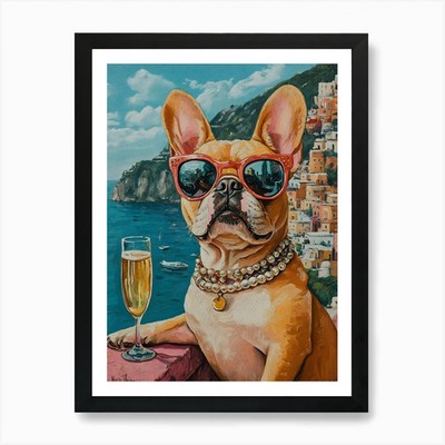 Frenchies Drink 13 Art Print Framed Wall Art Poster Canvas Print Picture