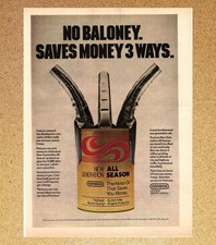 Conoco Motor Oil Three Way to Save 3 Spout - Magazine Print Ads Poster 1978