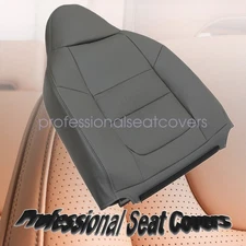 Driver Top Replacement Leather Seat Cover Med Flint Gray For 2001 Ford F250 F350