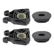 2x For VW Golf GTI Audi 5Q0121367G/F Upper & Lower Radiator Mount Bracket Black