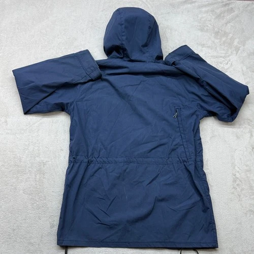 Vintage Frostline Kit Mountain Parka Mens M Navy Blue Hooded Utility Jacket 90s image 5