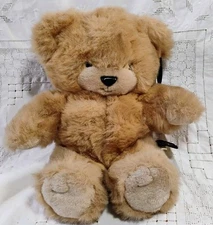 1985 24K Polar Puff Brad Bear Plush 12" Tan Mighty Star Special Effects 4125