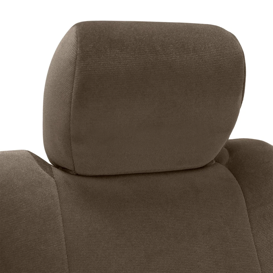 For Acura MDX 07-10 Coverking Velour 1st Row Taupe Custom Seat Covers - Image 2 of 4