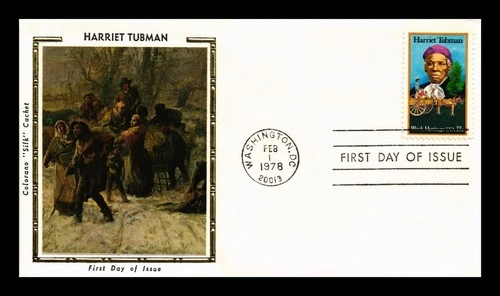 DR JIM STAMPS US COVER HARRIET TUBMAN BLACK HERITAGE FDC COLORANO SILK CACHET
