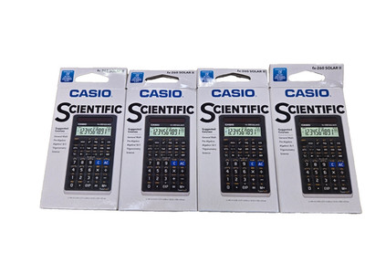 Casio FX-260 Solar II Fraction Scientific Calculator (4 PAK) NEW