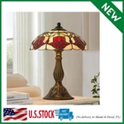 Stunning Vintage Tiffany Style Table Lamp with Stained Glass Shade
