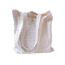 Cotton Canvas Tote Bag Reusable Soft Grocery Cloth Bag Floral Shoulder Bag fo...
