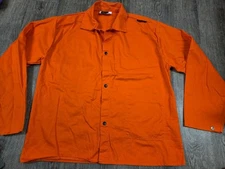 Tillman 6230 Orange Flame Fire Resistant FR Cotton WELDING JACKET XL Westex