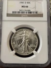 1941-D NGC MS 66 Walking Liberty Half Dollar Walker Gem