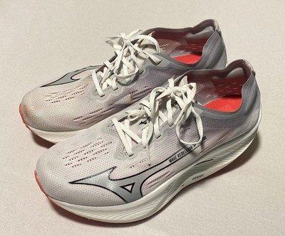 Mizuno Wave Rebellion PRO 2 Sneakers Women s Running Shoes Size 9.5 White/Gray