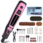 3 Speeds Rechargeable Cordless Rotary Tool Kit Mini Rotary Tool 50pc Accessories