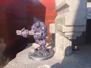 A painted Nasca Razides Mutant Chronicles Warzone Resurrection Prodos Games Rare