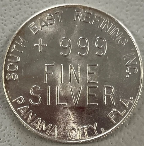 Vintage South East Refining Inc. 1 Oz Silver Bullion Coin - Panama City, Florida