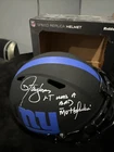 Lawrence Taylor LT Signed NY Giants Fs Helmet BAS Inscr Bad Mother Alt Amp Rep